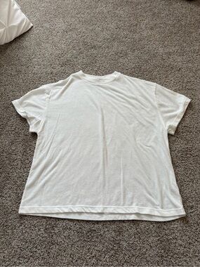 Oversized Classic Plain White Tee